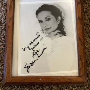 Susan Lucci Signed B&W 7x9 Photo To Tina My Warmest Wishes-JSA (All My Children)
